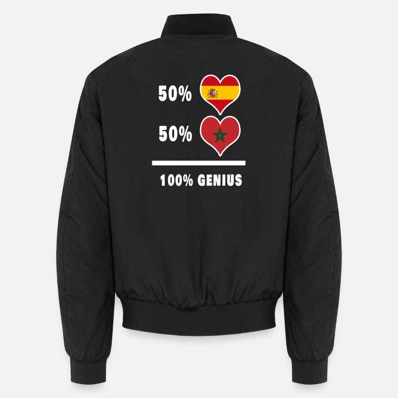 Marokko und Spanien Genie / Geschenk Unisex Bomberjacke