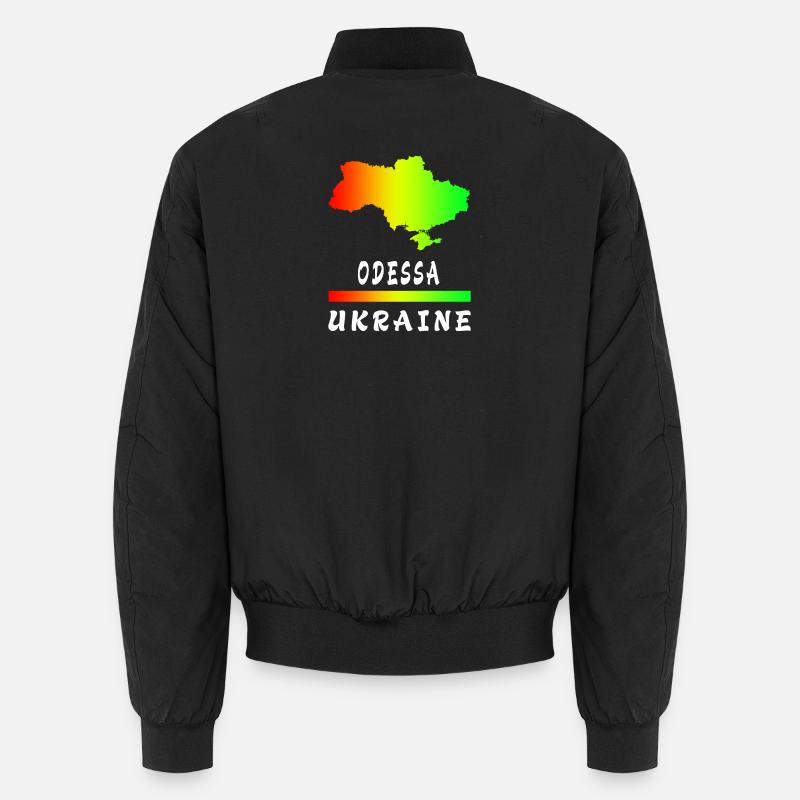 Odessa Ukraine Regenbogen Design - Unisex Bomberjacke - Schwarz