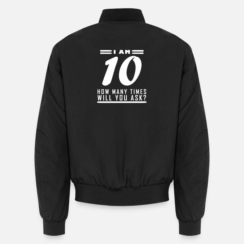 Ich bin 10 - 10 Geburtstag Geschenk Unisex Bomberjacke