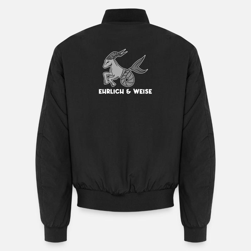 Horoskop Statement Astronomie Esoterik Steinbock Unisex Bomberjacke