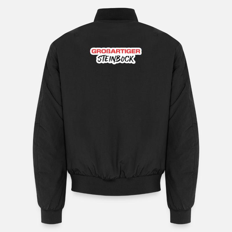 Steinbock Statement Tierkreiszeichen Esoterik - Unisex Bomberjacke - Schwarz
