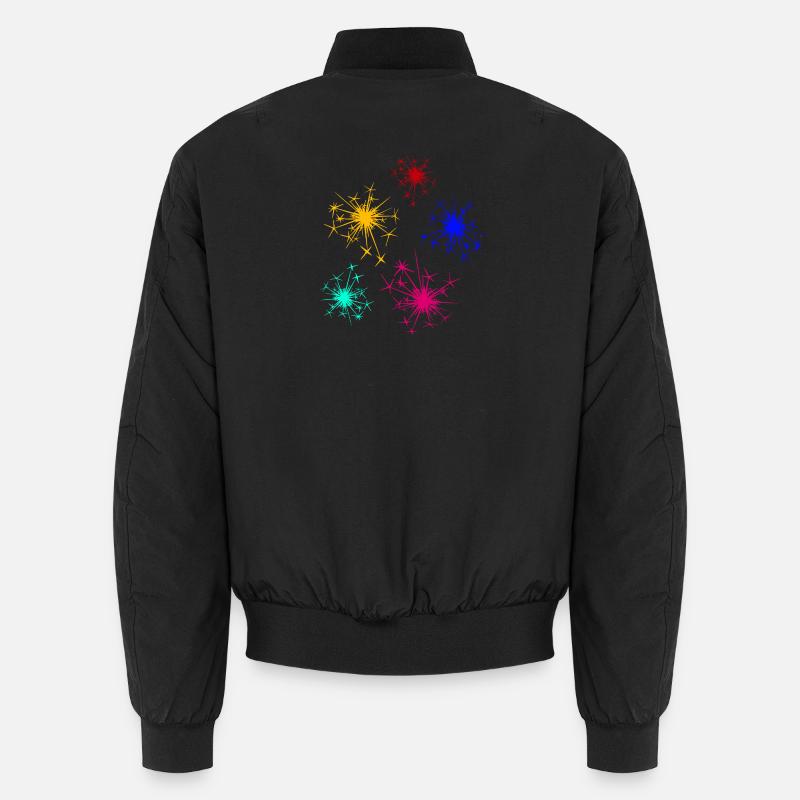 tolle geschenkideen, silvesterfeuerwerk Unisex Bomberjacke