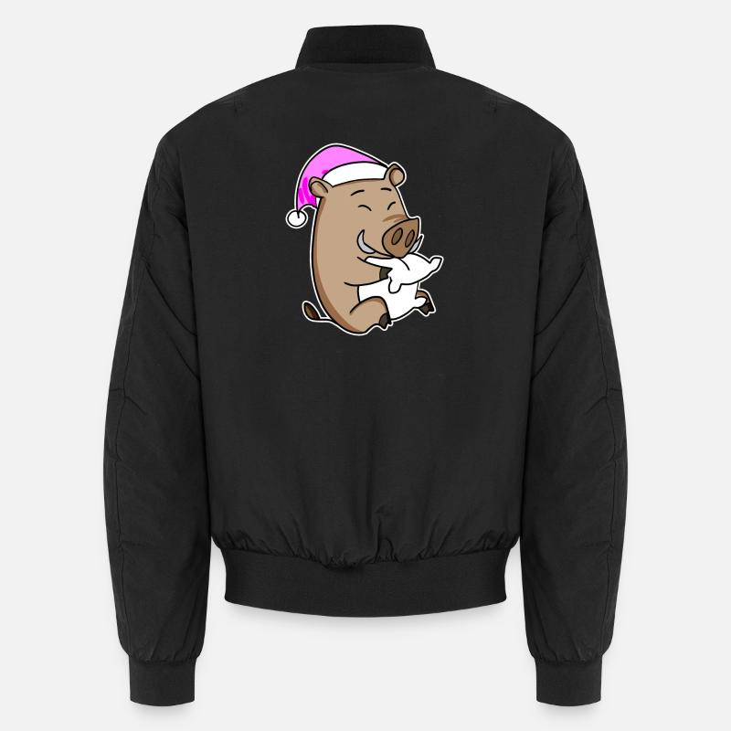 Sanglier avec oreiller et bonnet de couchage Bomber unisexe