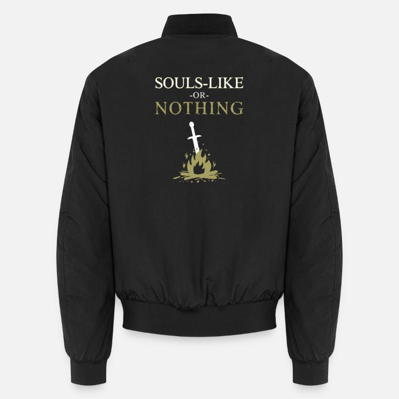 Seelen-Like oder nichts - Unisex Bomberjacke - Schwarz