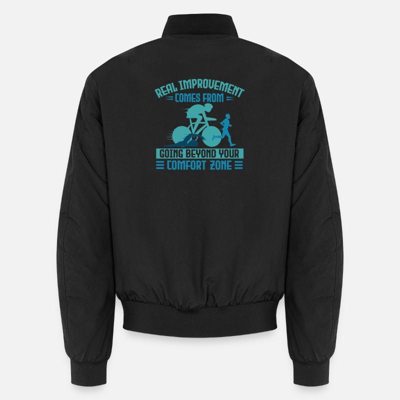 Triathletes Aren't Born They're Made Unisex Bomberjacke