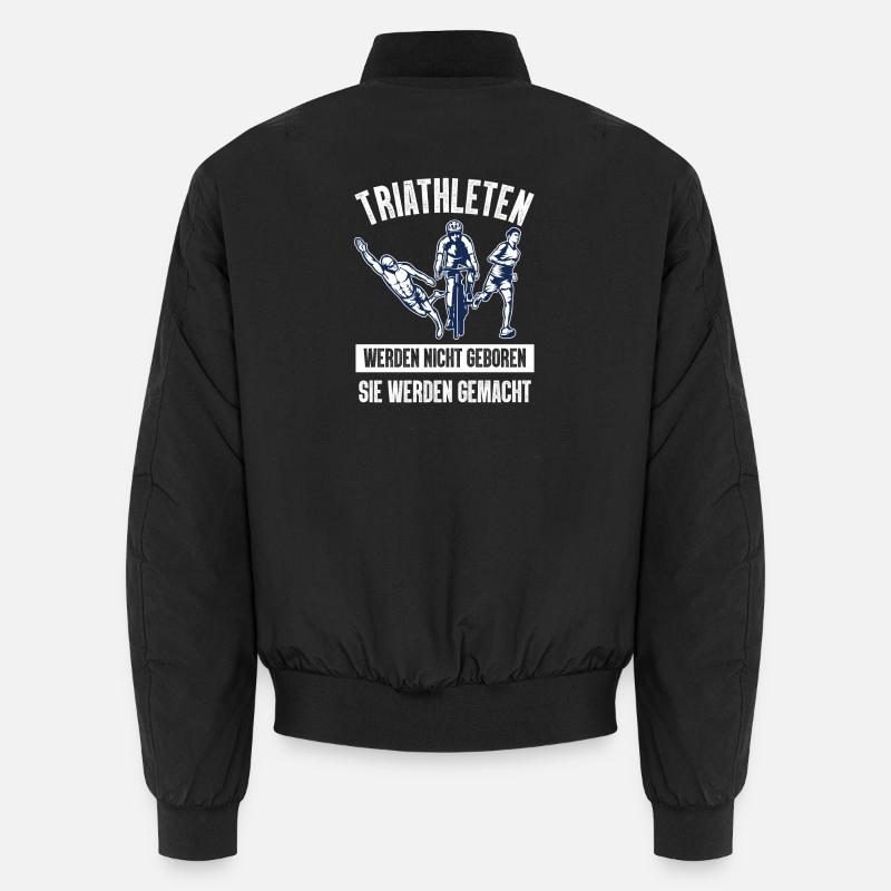 Triathleten Werden Nicht Triathlon Unisex Bomberjacke