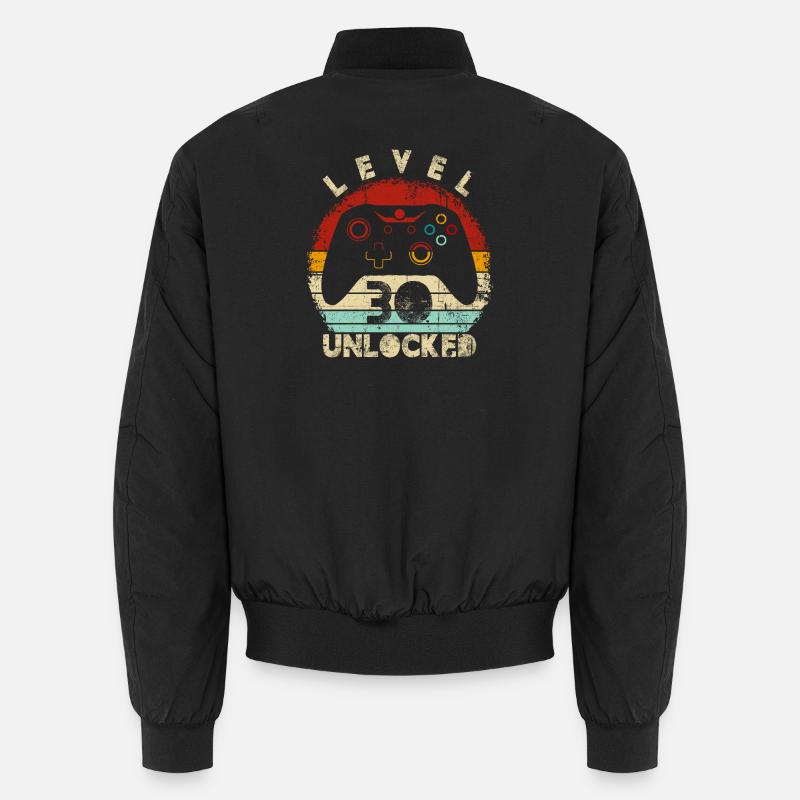 Levelfreigeschalteter Controller Retro Unisex Bomberjacke