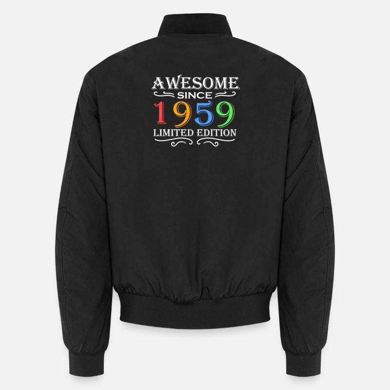 1959 - Born 1959 - Unisex Bomber Jacket - black