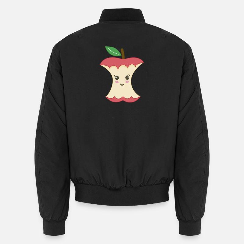 Trognon de Pomme Kawaii Bomber unisexe