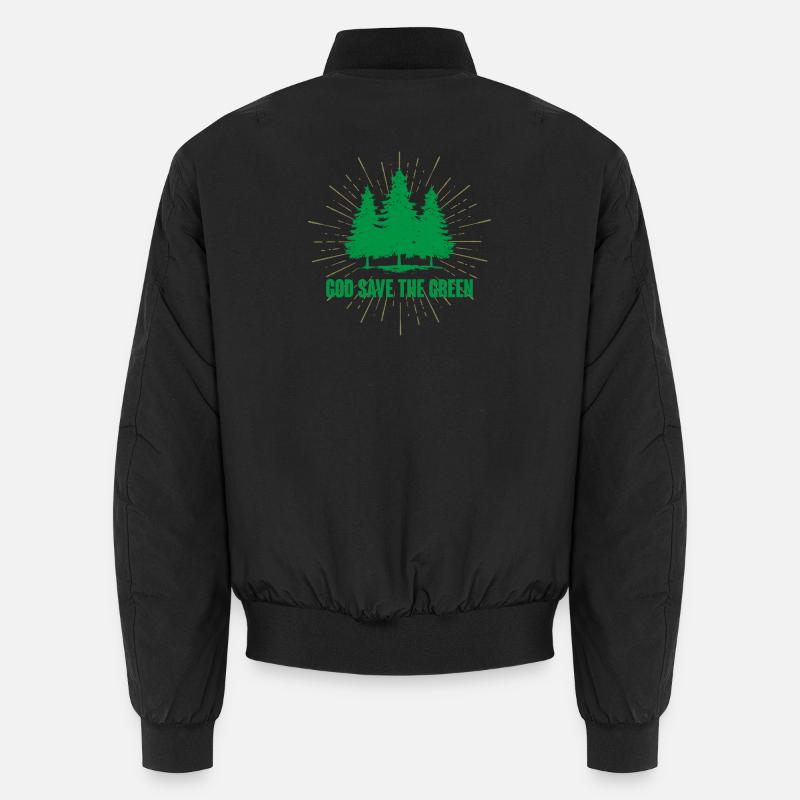 Gott schütze das Grün Unisex Bomberjacke