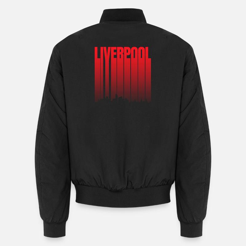 Liverpool Skyline Gradient Unisex Bomber Jacket