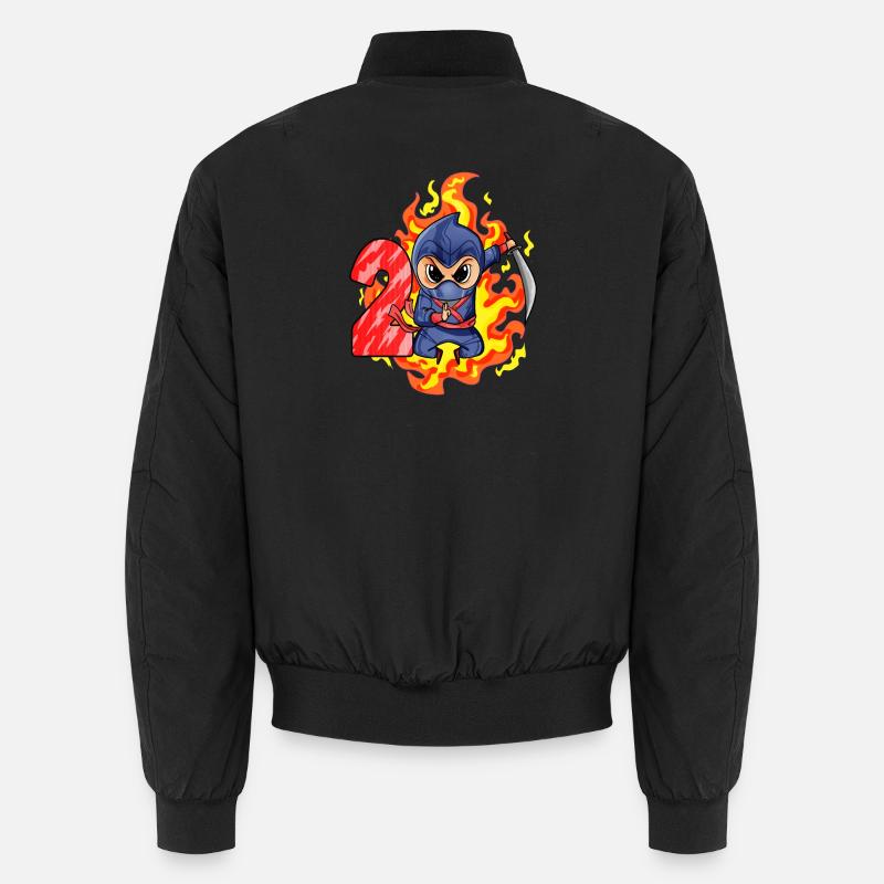 2. Geburtstag Junge 2 Jahre alt Ninja Unisex Bomberjacke