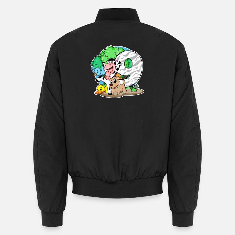 9th birthday Cute animals 9 years old Unisex Bomber Jacket