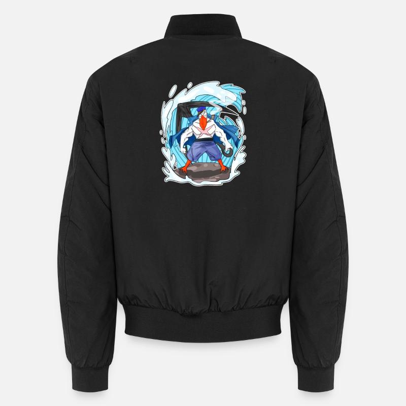 Möwe - Unisex Bomberjacke - Schwarz