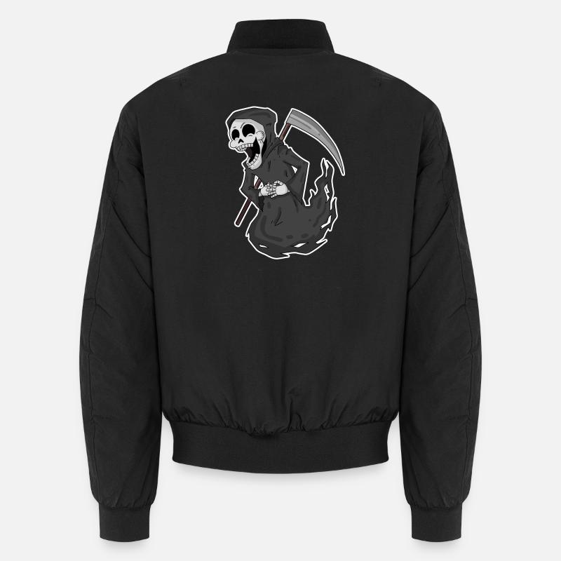 Grim Reaper laughs funny Unisex Bomber Jacket
