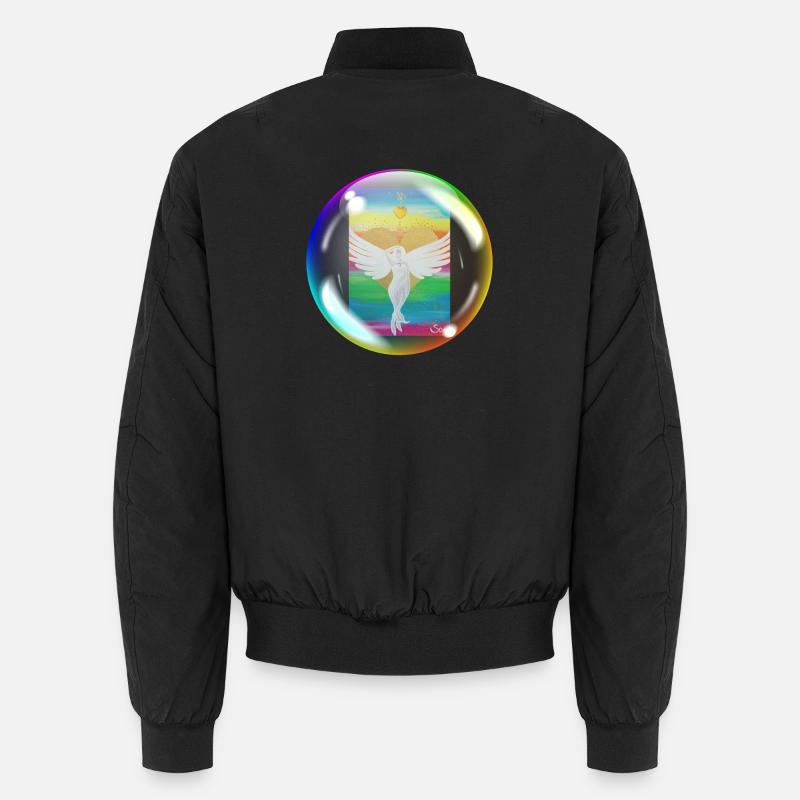 Regenbogen-Engel der Liebe Sonja Ariel von Staden Unisex Bomberjacke