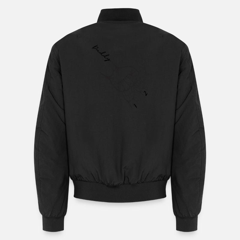 Benutzerdefinierte Papa 2 Kind personalisiert Unisex Bomberjacke