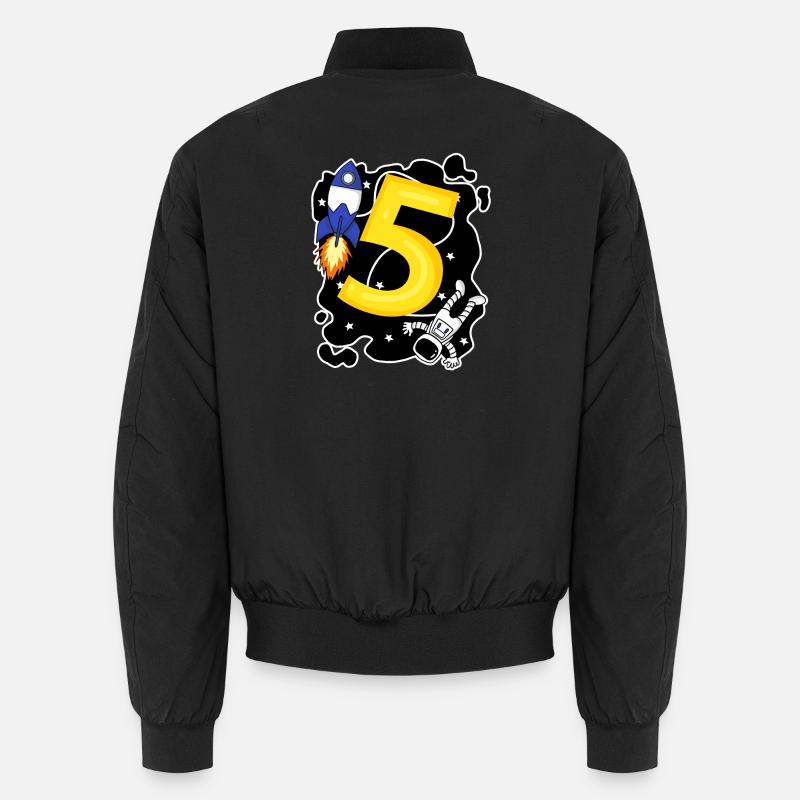 Young 5 years old astronaut Unisex Bomber Jacket