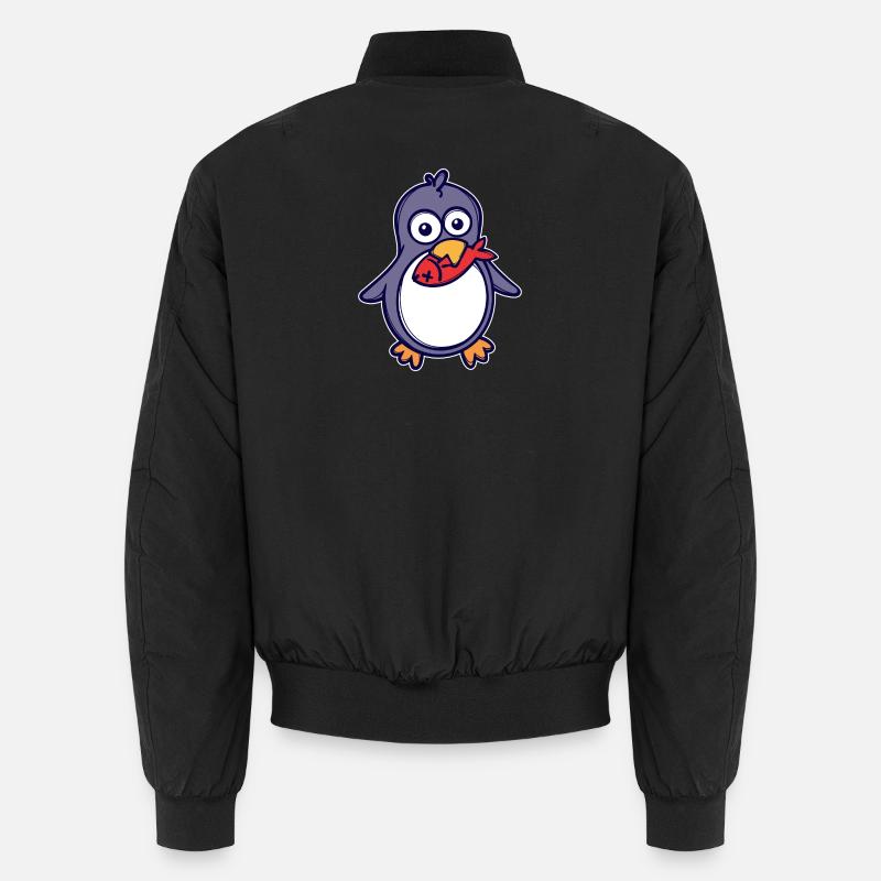 Süß Tier Seevogel Pinguin Antarktis Vogel Unisex Bomberjacke