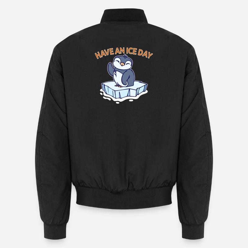 Antarctique Ice Cold Penguin Déclaration Oiseau de mer Bomber unisexe