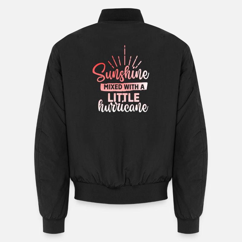 Sonnenschein gemischt mit einem Hurricane Unisex Bomberjacke