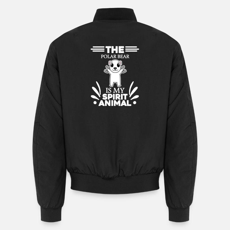 Polar Bear Polar Bear Bear - Unisex Bomber Jacket - black