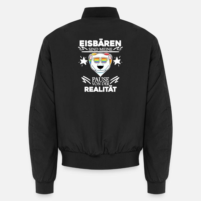 Eisbär Polarbär Bär Unisex Bomberjacke