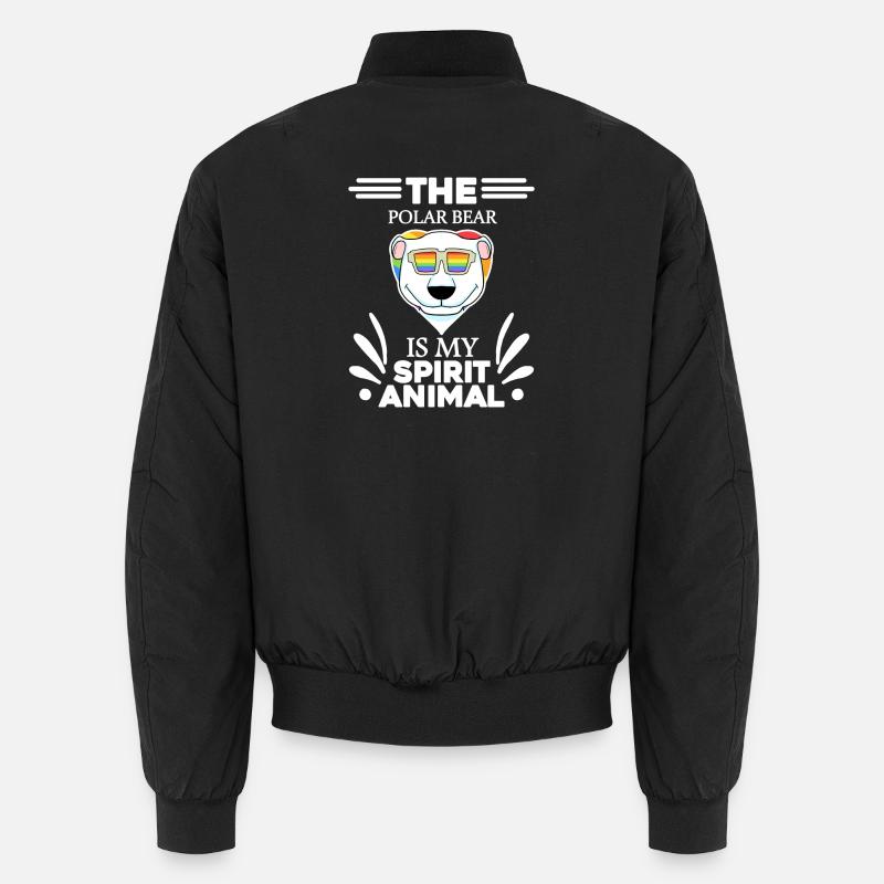 Polar Bear Polar Bear Bear - Unisex Bomber Jacket - black