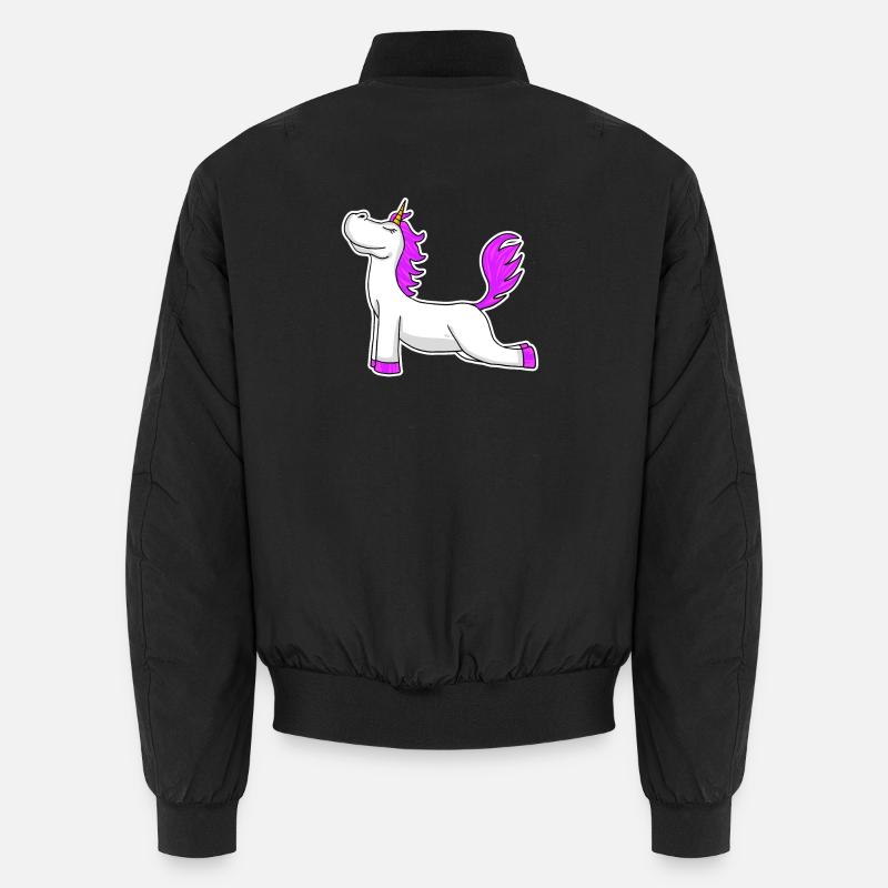 Einhorn Yoga Yogalehrerin Geschenkidee Unisex Bomberjacke