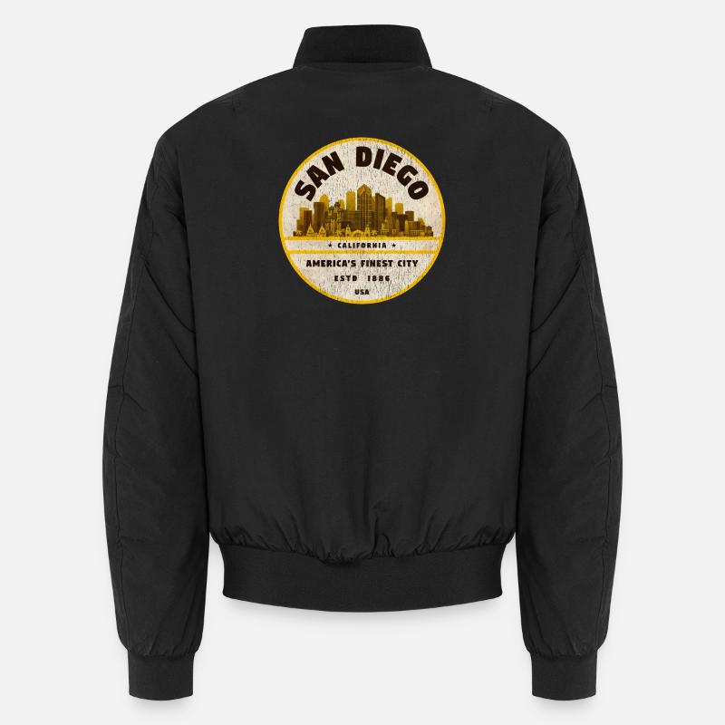 San Diego - Bomber unisexe - noir