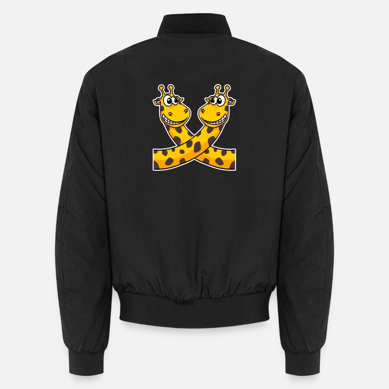 Giraffen Giraffe - Unisex Bomberjacke - Schwarz