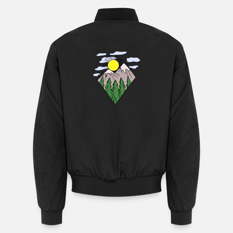 Mountain Mountains Mountain Peaks Unisex Bomber Jacket