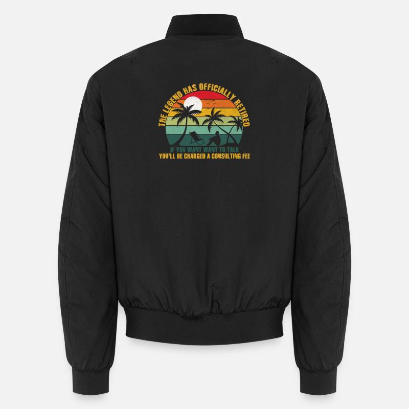 The legend is officially retired - Unisex Bomber Jacket - black