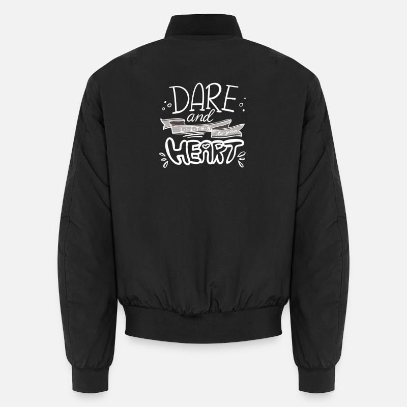 Motivational hand lettering message Unisex Bomber Jacket
