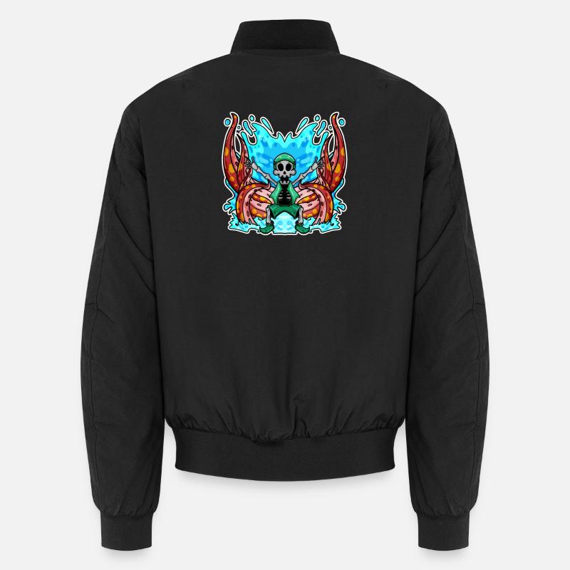 Squelette Octopus Pirate Bomber unisexe