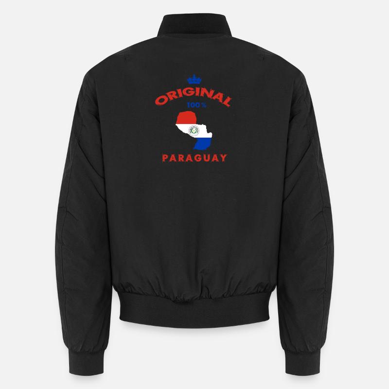Paraguay Original 100% Flaggen Design Unisex Bomberjacke