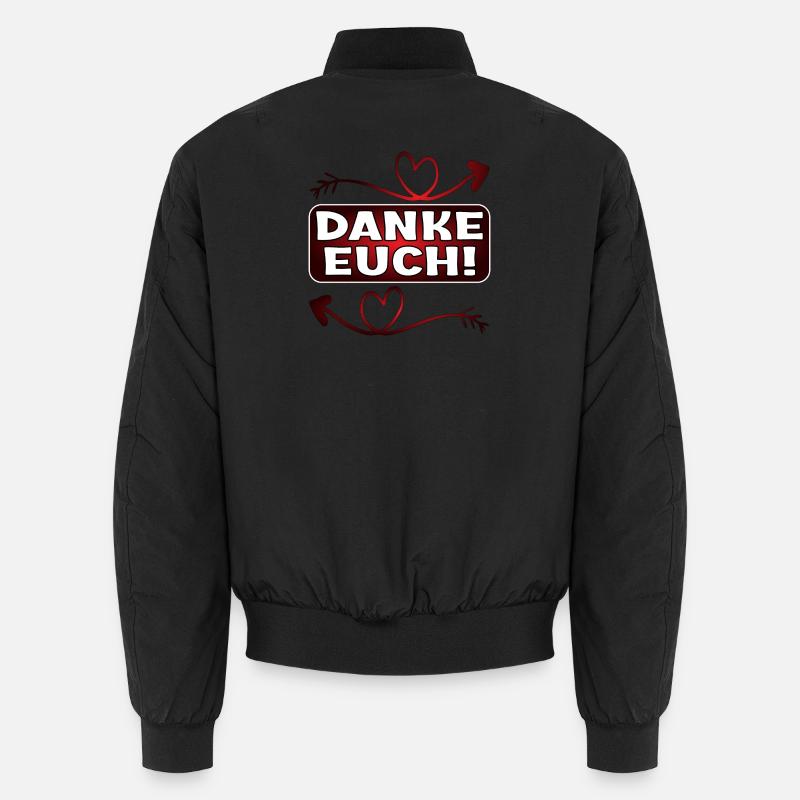 Dankeschön Geschenke - DANKE EUCH SPRÜCHE Unisex Bomberjacke