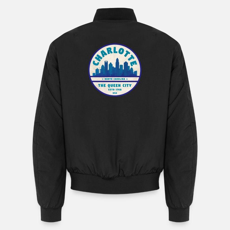 Charlotte USA - Unisex Bomber Jacket - black