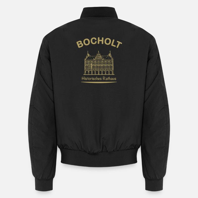 Bocholt Historic Town Hall - Unisex Bomber Jacket - black