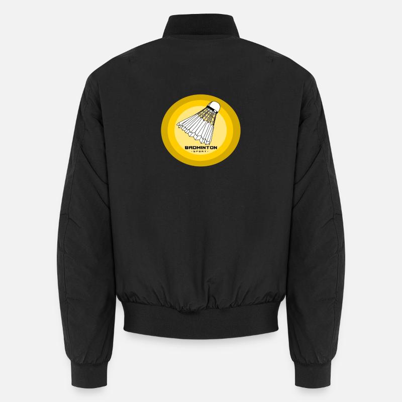 Badminton - Unisex Bomberjacke - Schwarz