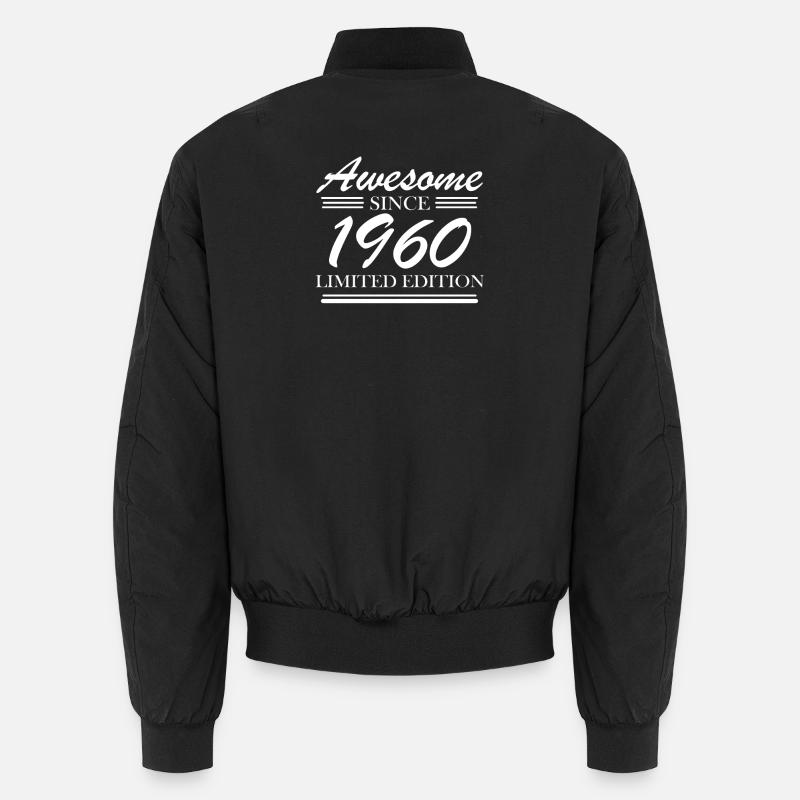 1960 - Bomber unisexe - noir
