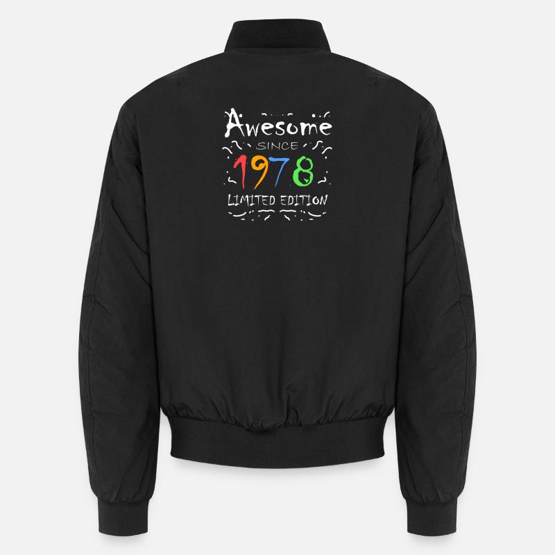 1978 - Unisex Bomberjacke - Schwarz