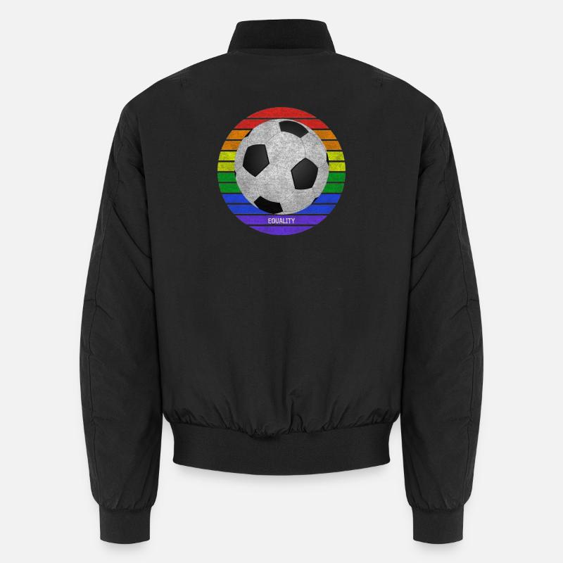 Fussball world championship rainbow equality Unisex Bomberjacke