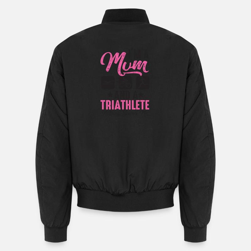 Je suis mère et triathlète Bomber unisexe