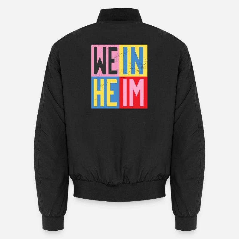 Weinheim Design - Unisex Bomberjacke - Schwarz