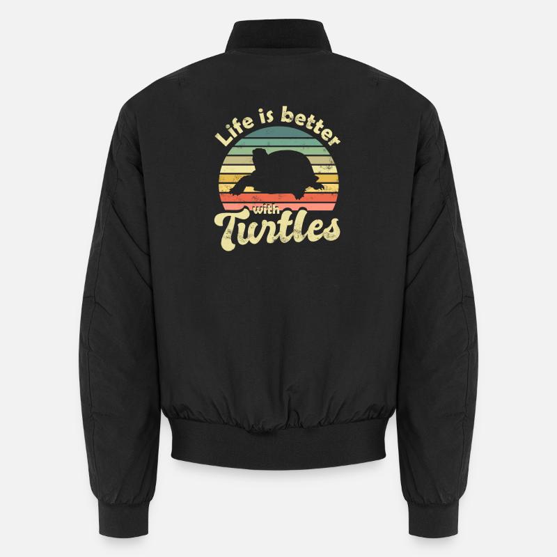 Schildkröte Schildkröten Unisex Bomberjacke