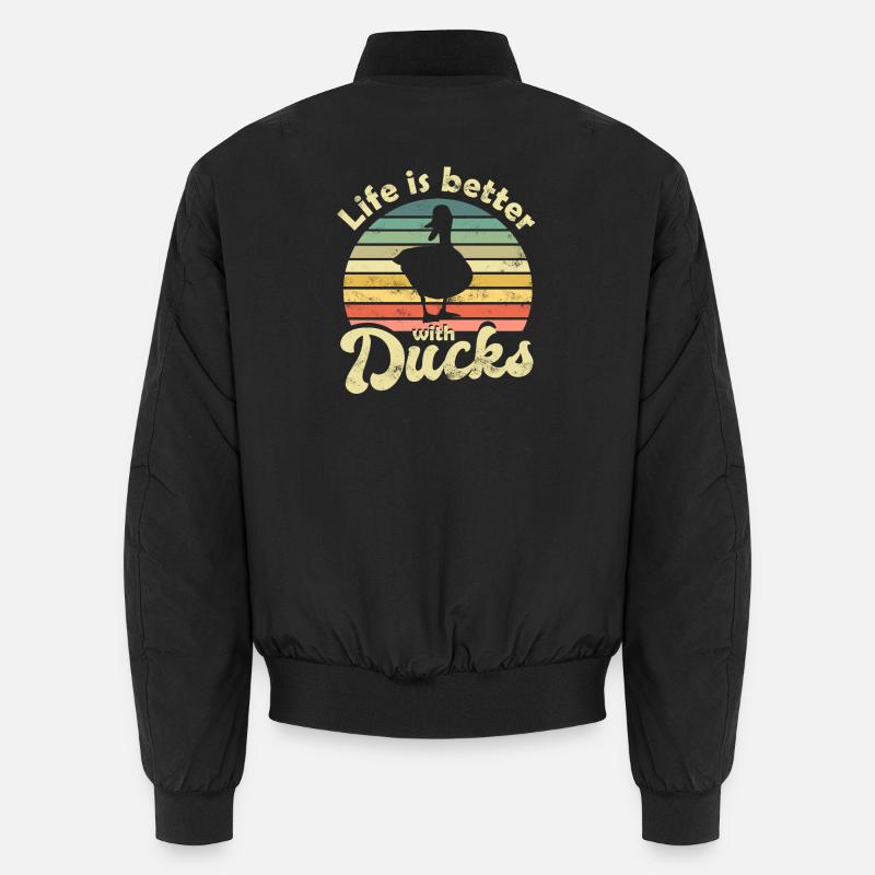 Duck ducks Unisex Bomber Jacket