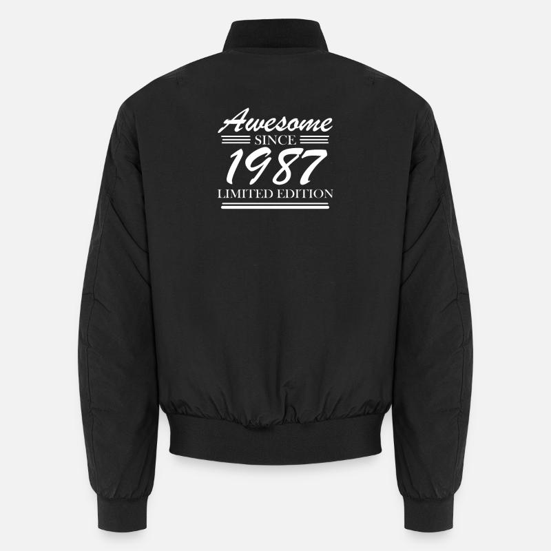 1987 - Born 1987 - Unisex Bomber Jacket - black