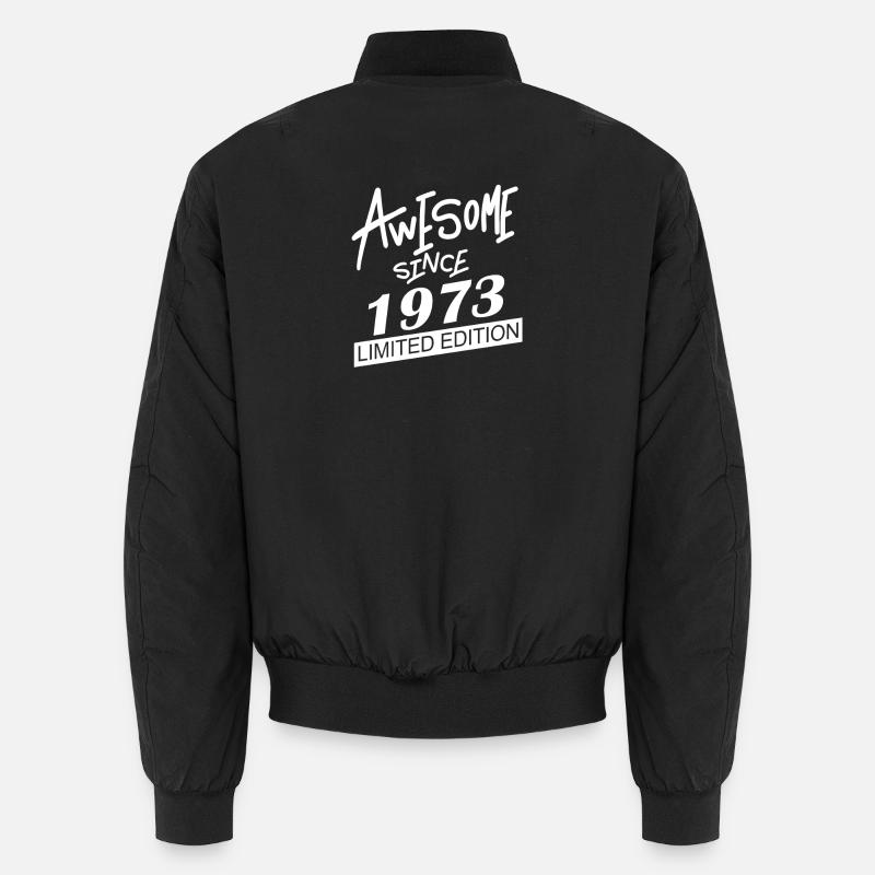 1973 - Bomber unisexe - noir