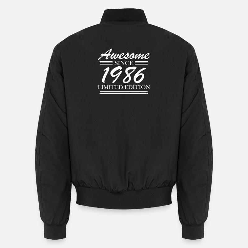 1986 - Unisex Bomber Jacket - black